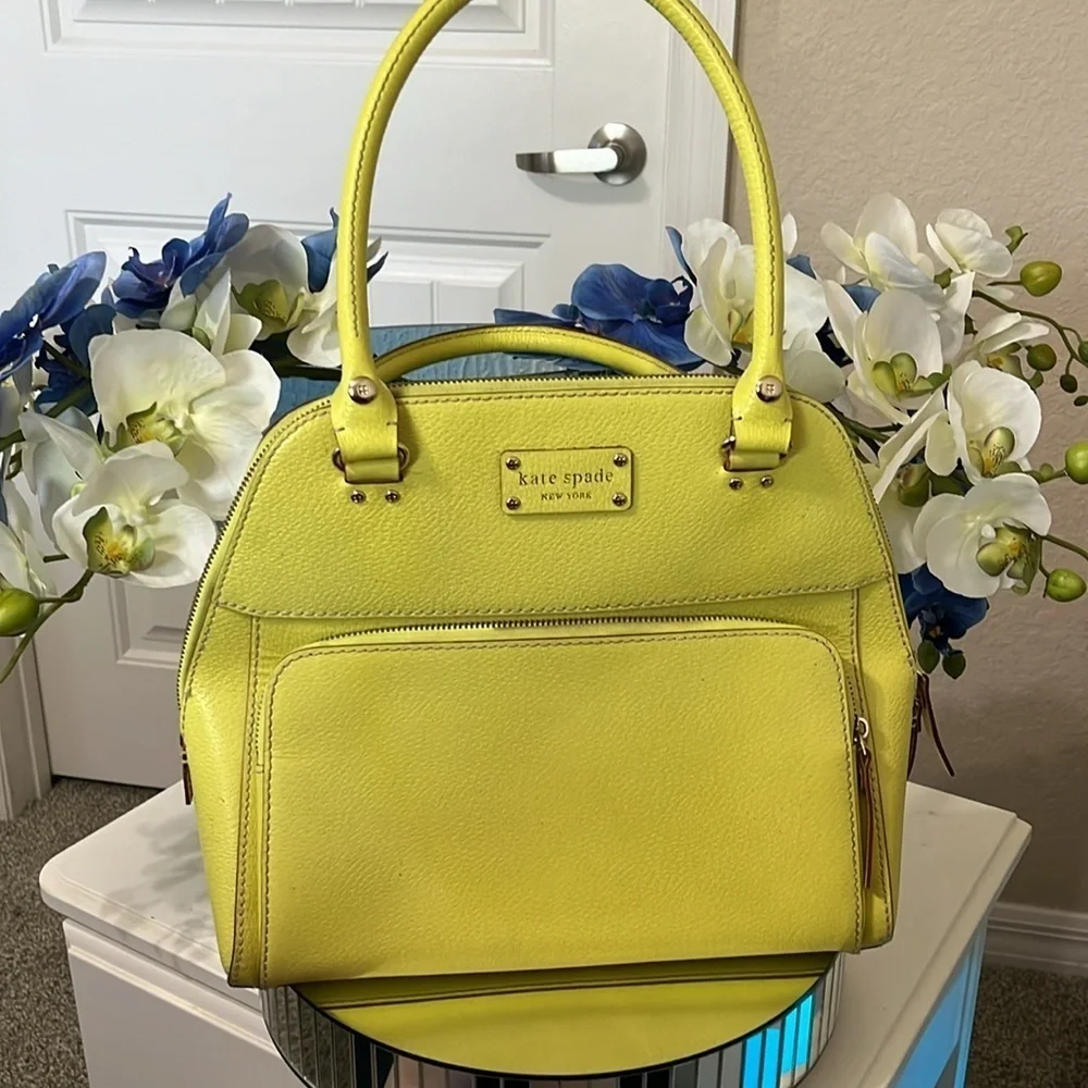Kate Spade Wellesley Maeda Satchel, Sultan Yellow, Vintage